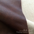 Composto de poliéster de couro de camurça bronzeada com forro de lã